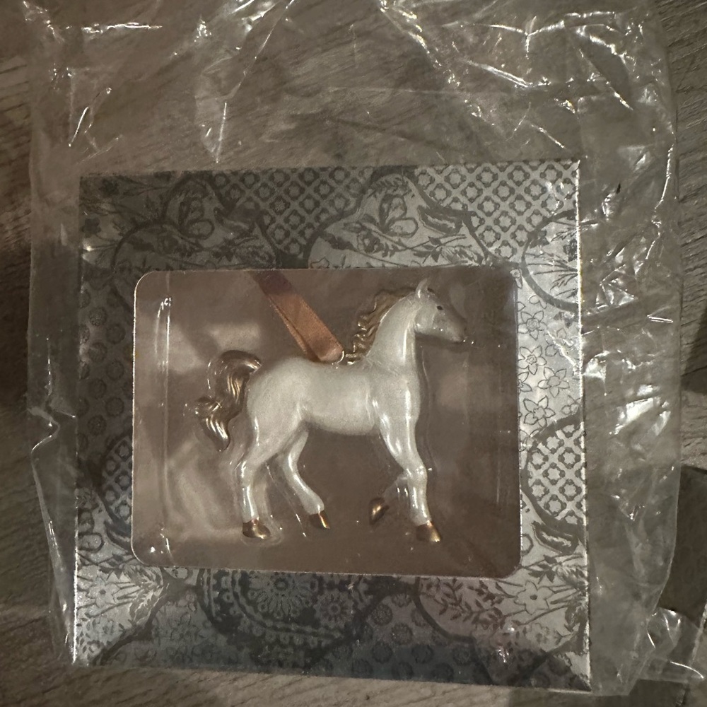 IT'S TOO LATE FOR YOU AND YOUR WHITE HORSE ORNAMENT